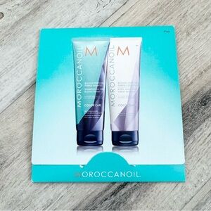 Moroccanoil Blonde Perfecting Purple Shampoo & Conditioner Travel Size